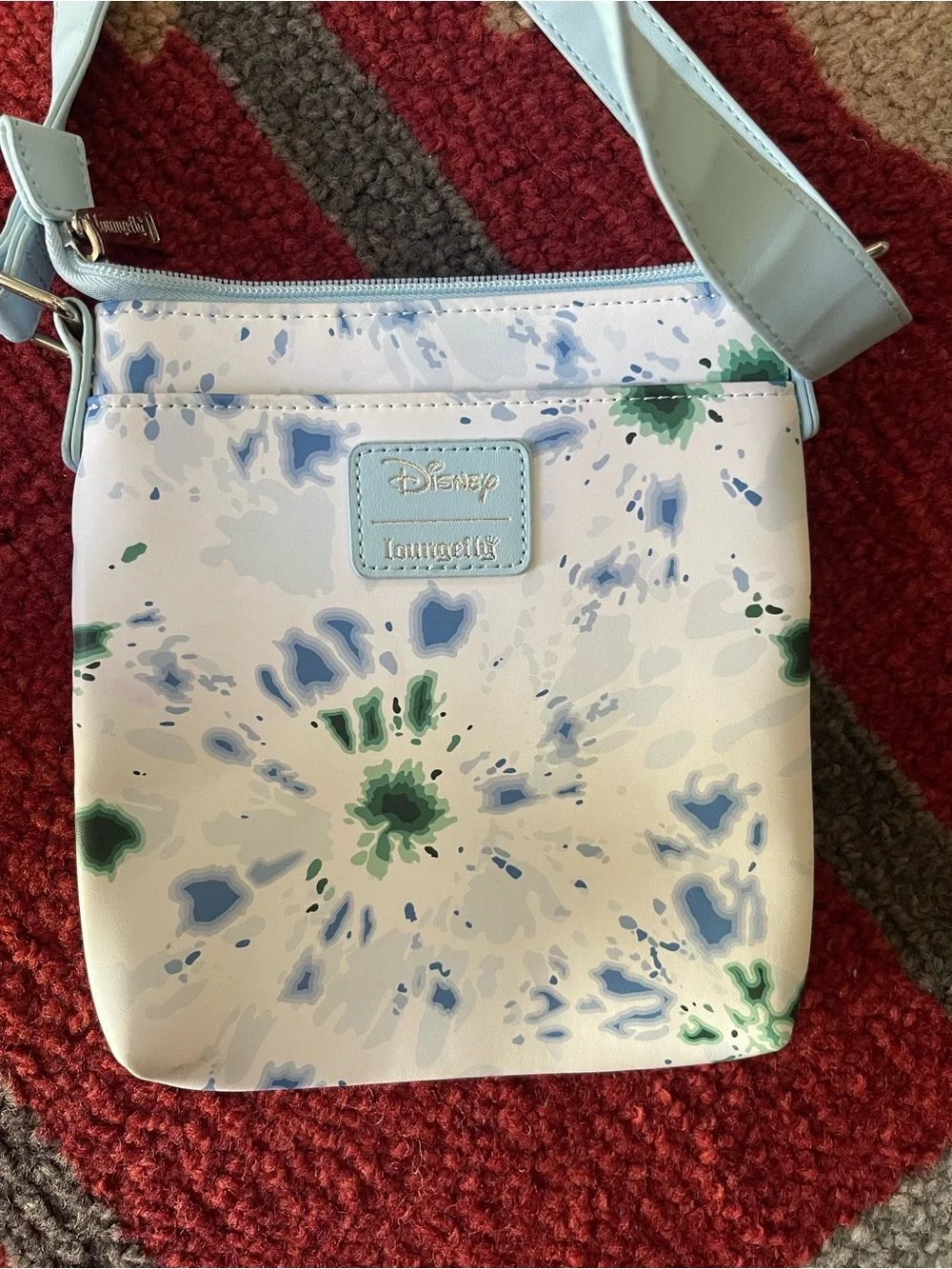 Loungefly Light Blue Stitch Crossbody with Floral Crown